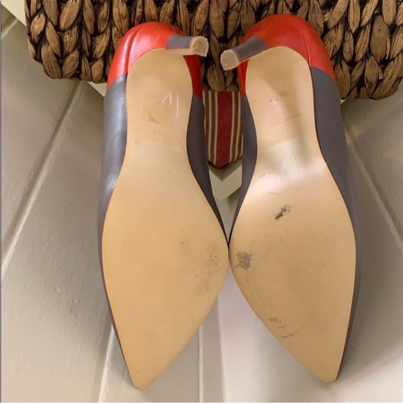Like New Reiss Color Block High Heels - Picture 4 of 10